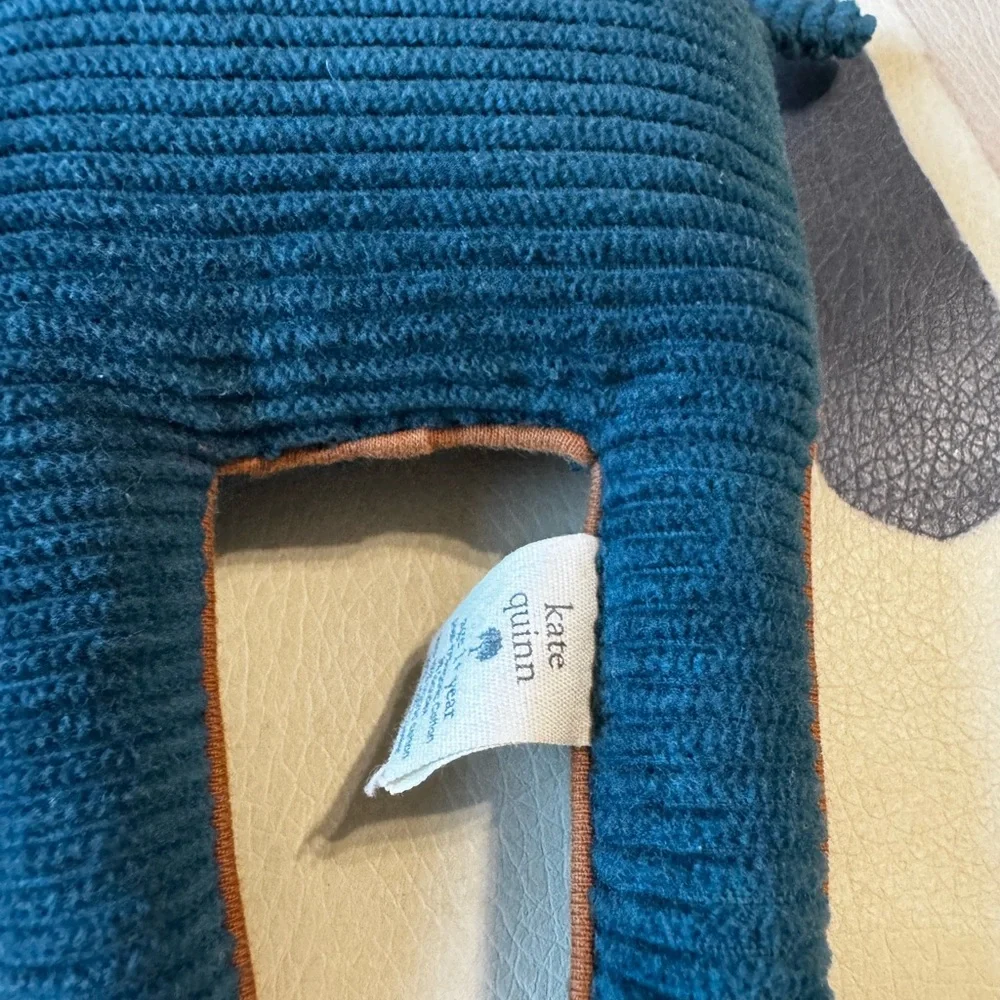Kate Quinn Dinosaur Striped Baby Booties